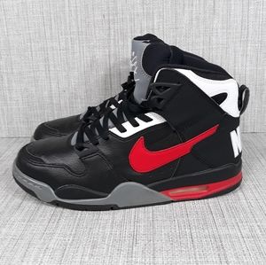 Nike Flight Men's Black Red White High-Top Sneakers